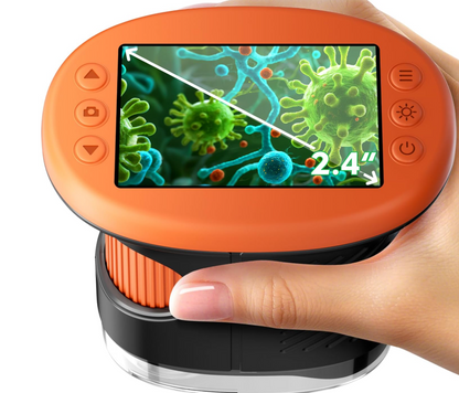 MiniBilim Dijital Mikroskop 🔬 – Çocuklar İçin 2.4” LCD Ekranlı Taşınabilir Keşif Mikroskobu